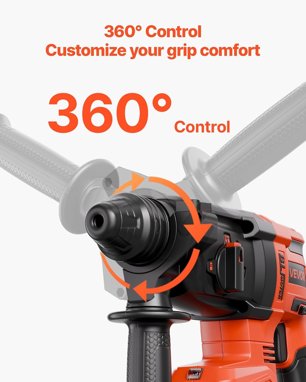 image:imageVEVOR Rotary Hammer Drill 1916 in SDSMax Cordless Heavy Duty 20V Battery Powered Rotary Hammer Including 2 Batteries Charger Drill Bit Pointed Chisel Carrying Case for Concrete Masonry1