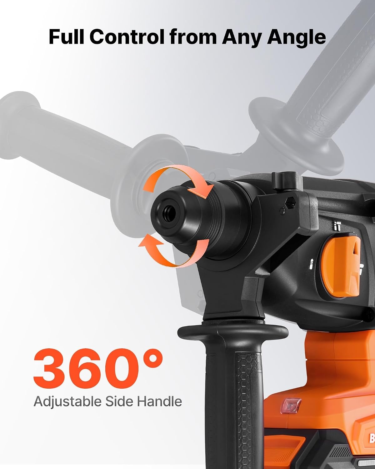 image:imageVEVOR Rotary Hammer Drill 1916 in SDSMax Cordless Heavy Duty 20V Battery Powered Rotary Hammer Including 2 Batteries Charger Drill Bit Pointed Chisel Carrying Case for Concrete Masonry78 20V