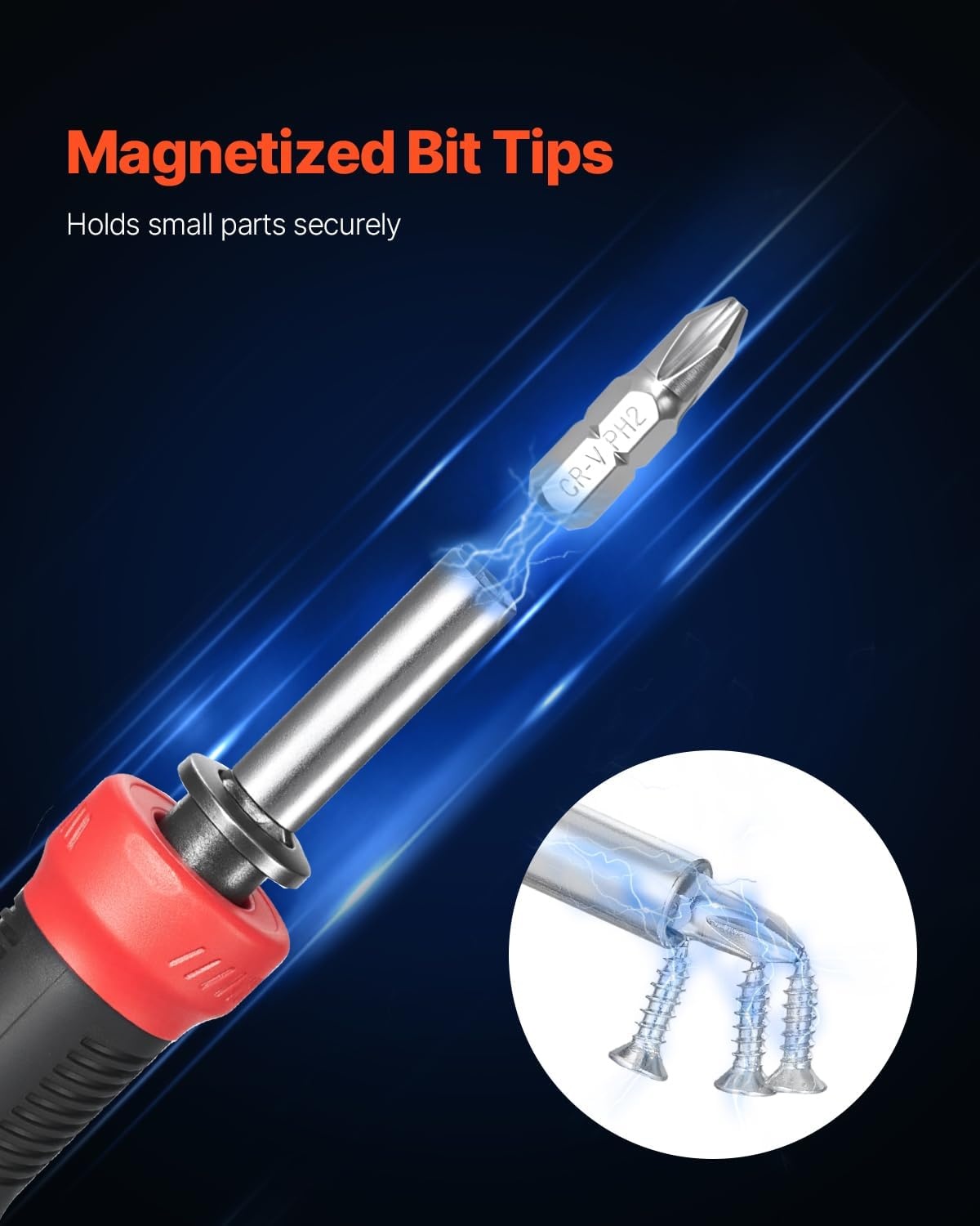 image:imageVEVOR Screwdriver Set 59Piece Small Precision Screwdriver Set with Phillips Flat Head Torx Pentalobe Bits Tweezer for Men Mini Cleaning Repair Tool Kit for iPhone MacBook Laptop Computer13 in 1 Storage Handle Type