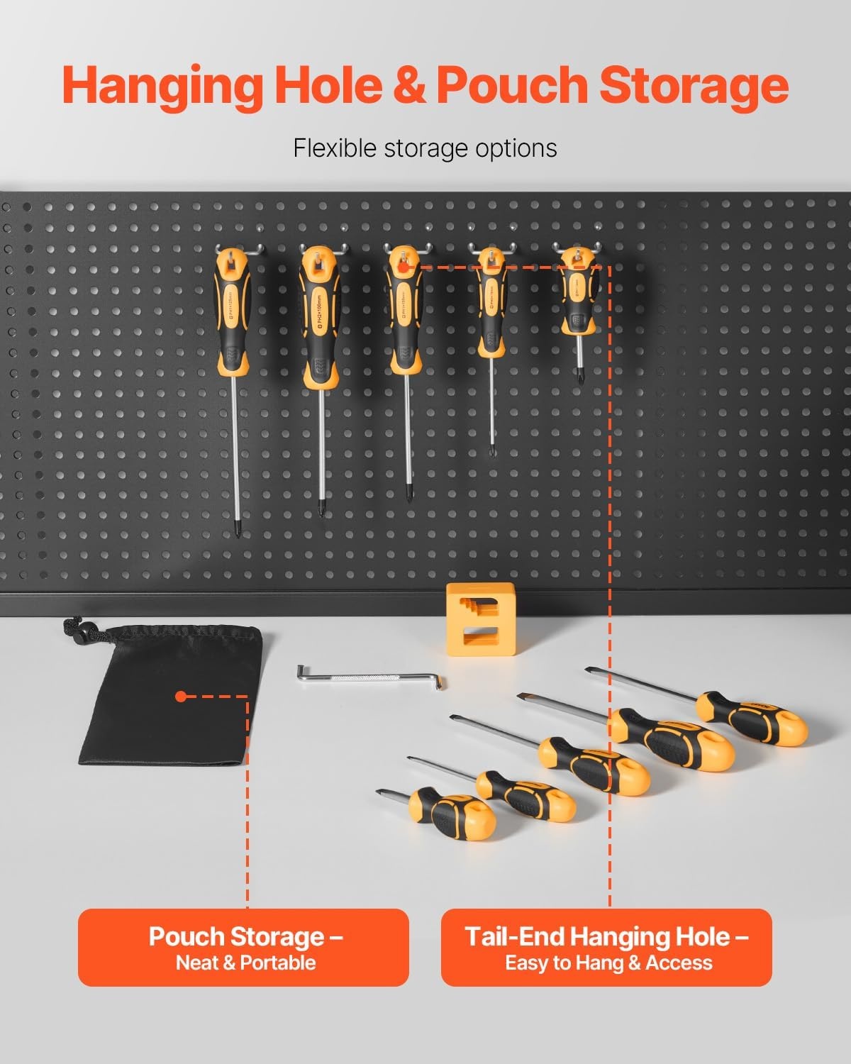 image:imageVEVOR Screwdriver Set 59Piece Small Precision Screwdriver Set with Phillips Flat Head Torx Pentalobe Bits Tweezer for Men Mini Cleaning Repair Tool Kit for iPhone MacBook Laptop Computer12 in 1 Fiexed Type