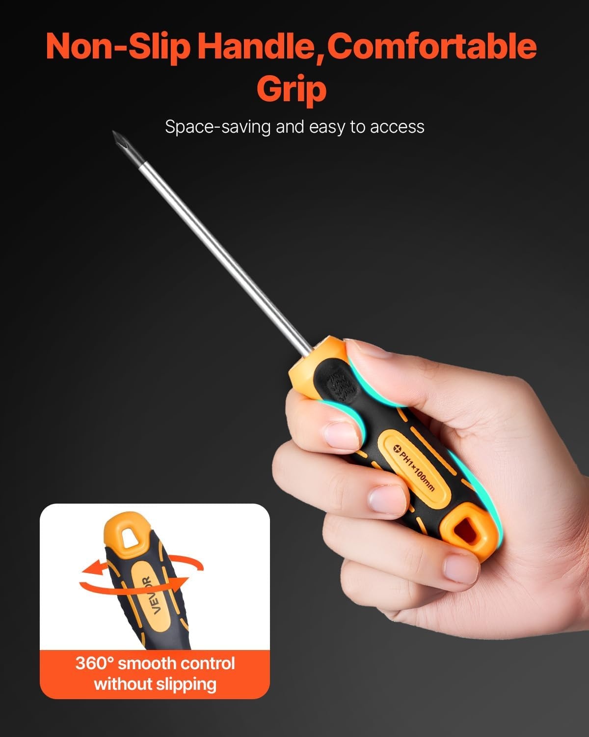 image:imageVEVOR Screwdriver Set 59Piece Small Precision Screwdriver Set with Phillips Flat Head Torx Pentalobe Bits Tweezer for Men Mini Cleaning Repair Tool Kit for iPhone MacBook Laptop Computer12 in 1 Fiexed Type