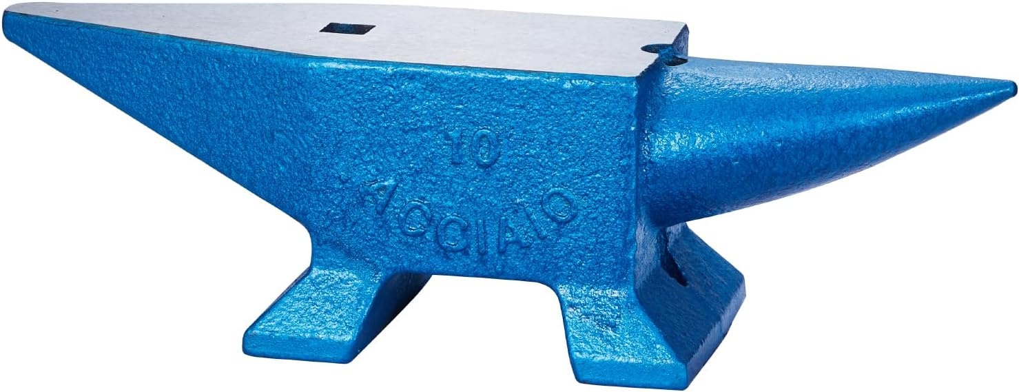 image:imageVEVOR Single Horn Anvil 132Lbs Cast Steel Anvil for Blacksmiths amp Jewelers Durable amp Robust Metal Working ToolBlue 22LB