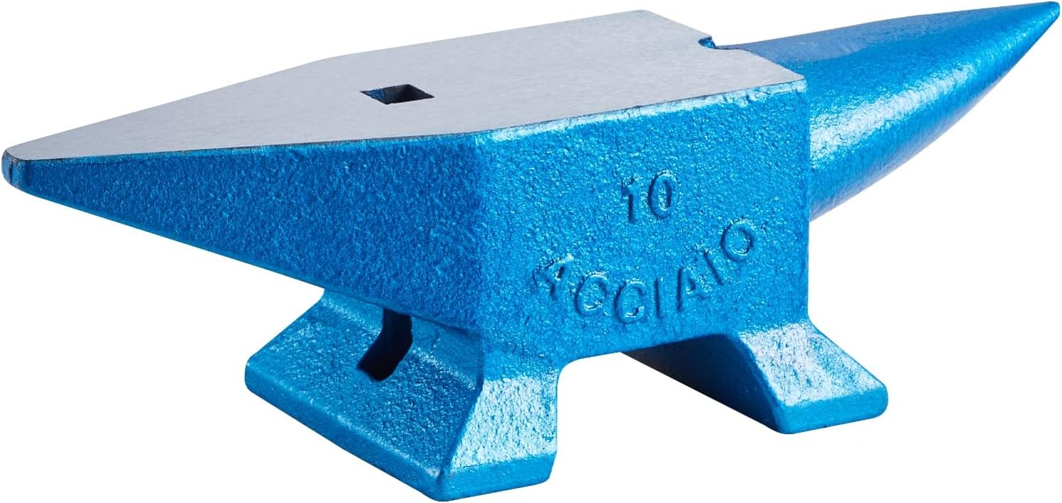 image:imageVEVOR Single Horn Anvil 132Lbs Cast Steel Anvil for Blacksmiths amp Jewelers Durable amp Robust Metal Working ToolBlue 22LB