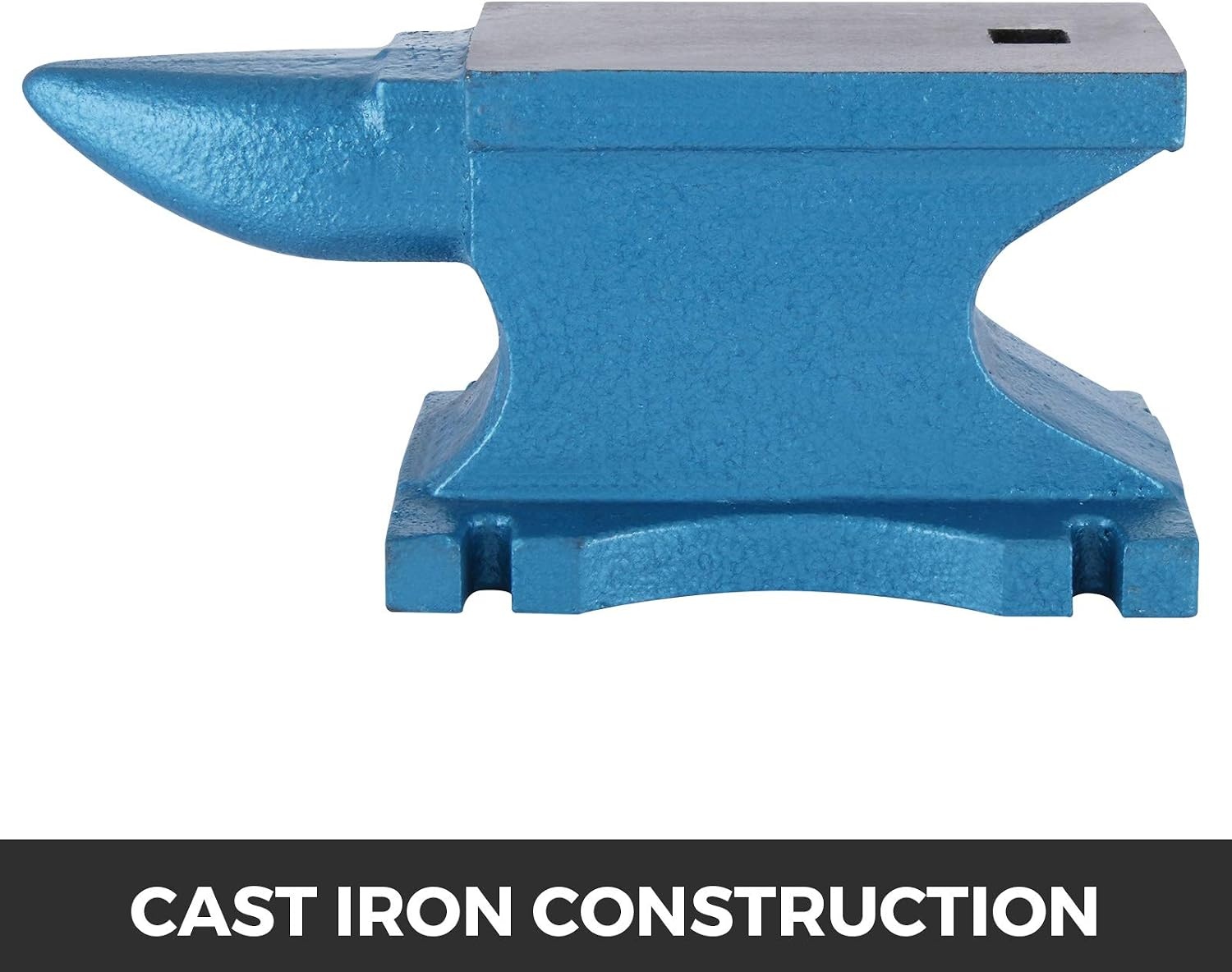 image:imageVEVOR Single Horn Anvil 25lbs Cast Steel Anvil with Stable Base Metal Working Tool for BlacksmithsBlue 100LBs