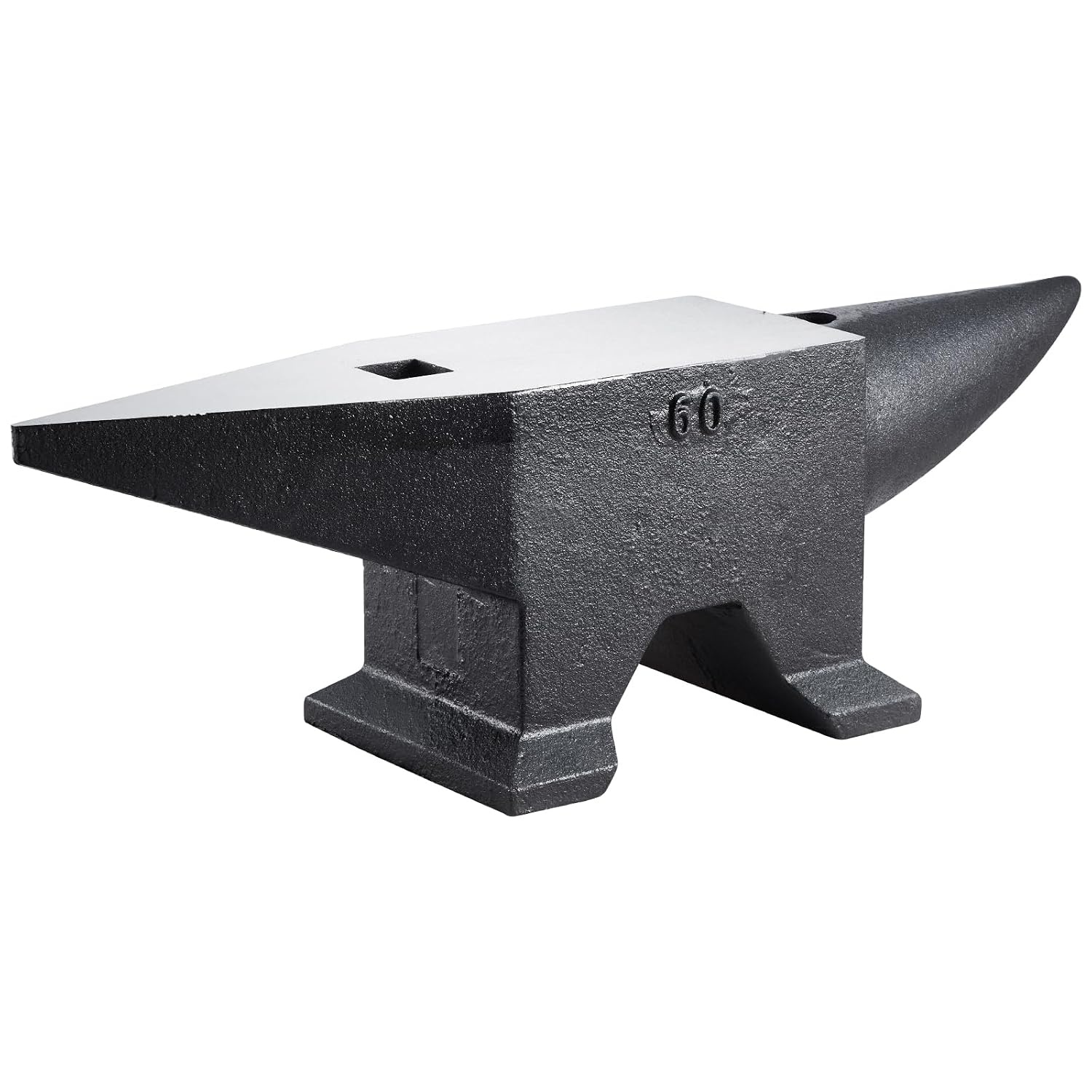 image:imageVEVOR Single Horn Anvil 55lbs Cast Steel Anvil High Hardness Rugged Round Horn Anvil for Blacksmiths with Large Countertop and Stable Base Metal Working Tool for Metal Bending Shaping TwistingBlack 132LB