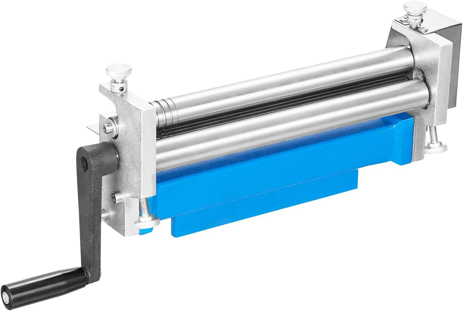 image:imageVEVOR Slip Roller 126 inches Sheet Metal Slip Roll Machine 20 Gauge Capacity Rolling Bending Machine with Detachable Rollers 21 HRC for Aluminum Alloy Sheet Low Carbon Steel Copper Sheet