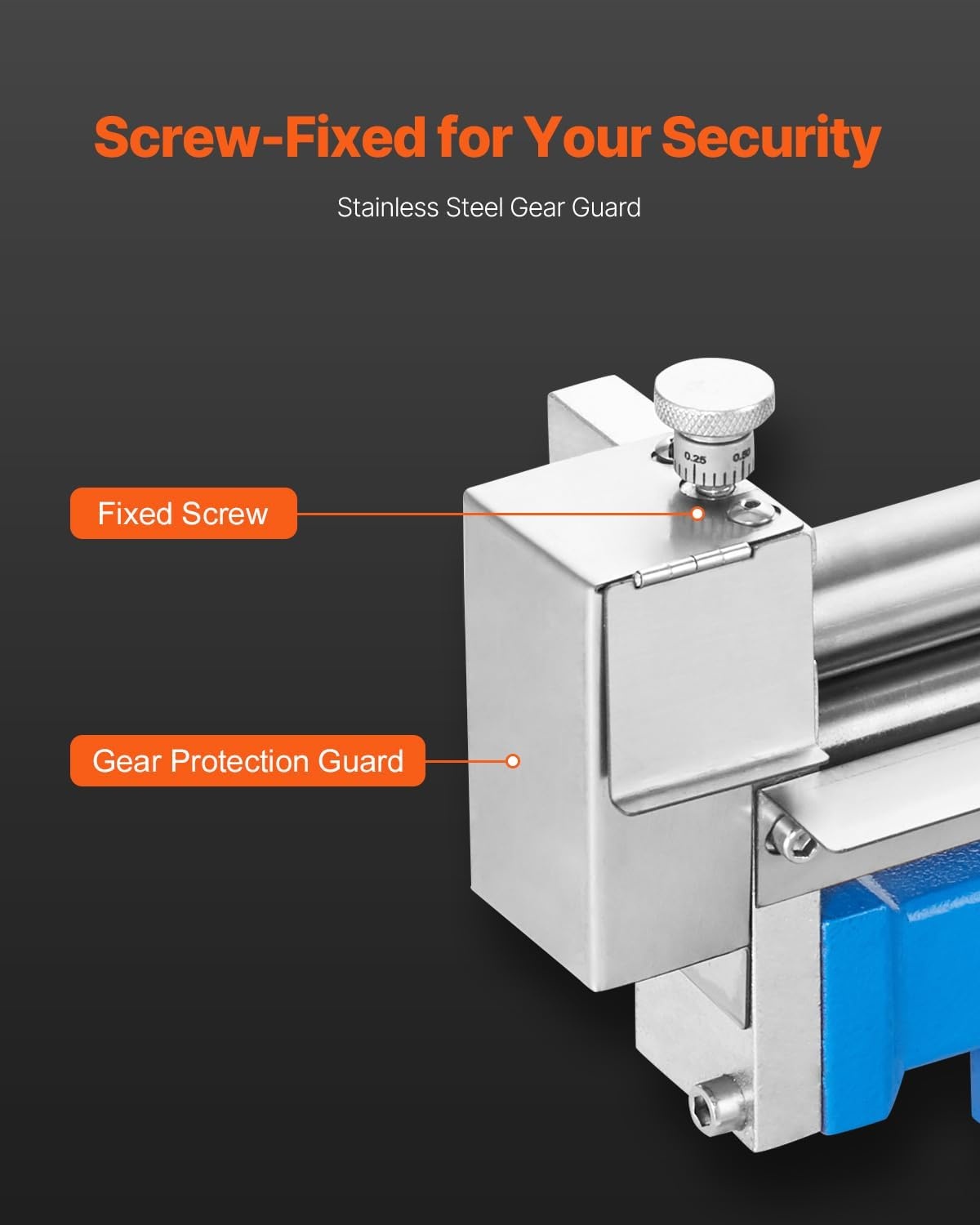 image:imageVEVOR Slip Roller 126 inches Sheet Metal Slip Roll Machine 20 Gauge Capacity Rolling Bending Machine with Detachable Rollers 21 HRC for Aluminum Alloy Sheet Low Carbon Steel Copper Sheet