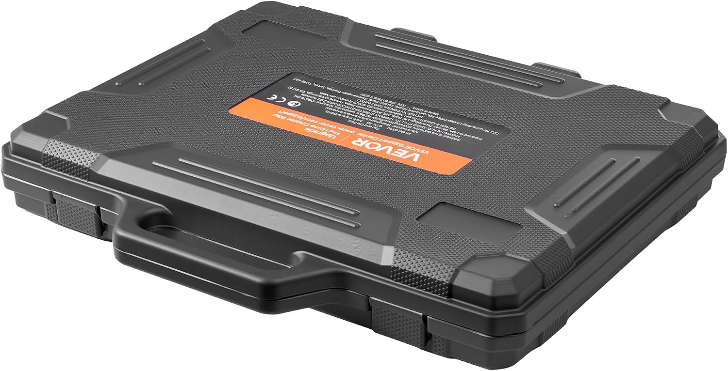 image:imageVEVOR Tap and Die Set 86Piece Metric and SAE Sizes M3 to M12 4 to 58 with Coarse and Fine Thread Taps and Dies Wrench Carrying Case and Complete Accessories for Threading and Rethreading86pcsTitaniumCoated