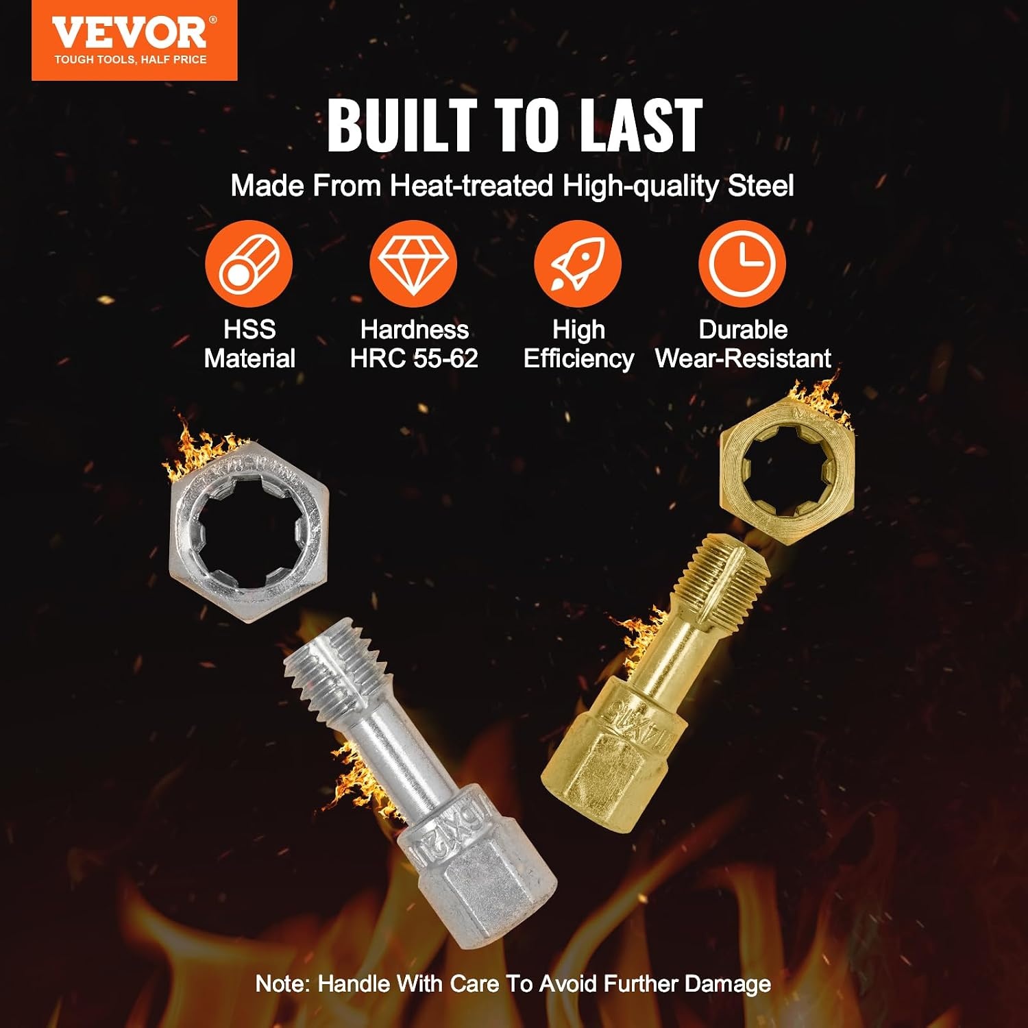 image:imageVEVOR Thread Repair Kit 166Piece Metric HSS Drill Helicoil Repair Kit M5 M6 M8 M10 M12 Portable Rethreading Tool Kit Thread Inserts Taps Breakoff Installation ToolsSAEMETRIC