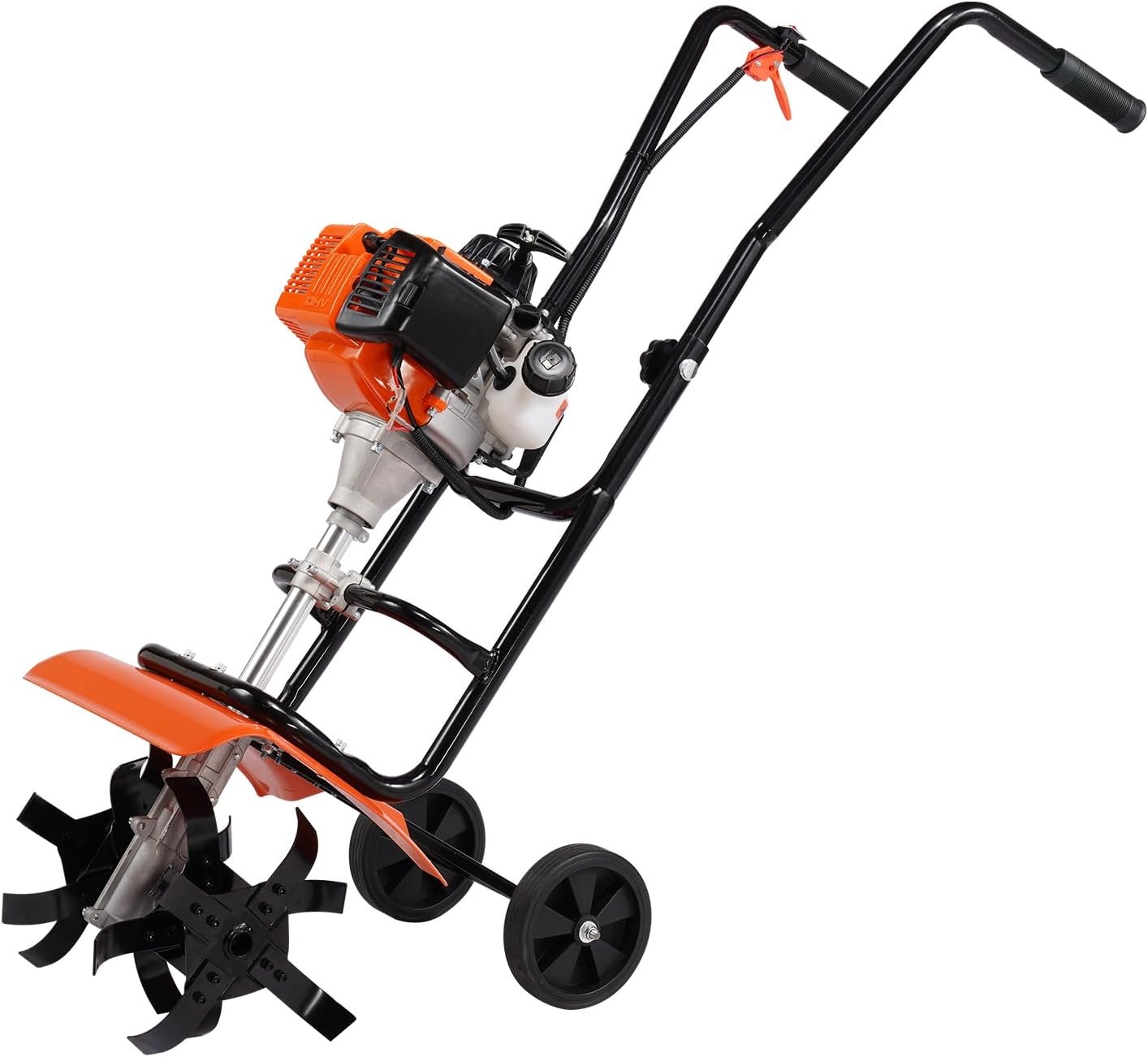 image:imageVEVOR Tiller Cultivator Gas Powered 43CC 2Stroke Garden Cultivator Tiller with 4 Steel Adjustable Front Tines for Lawn Garden and Field Soil Cultivation31CC 4Stroke