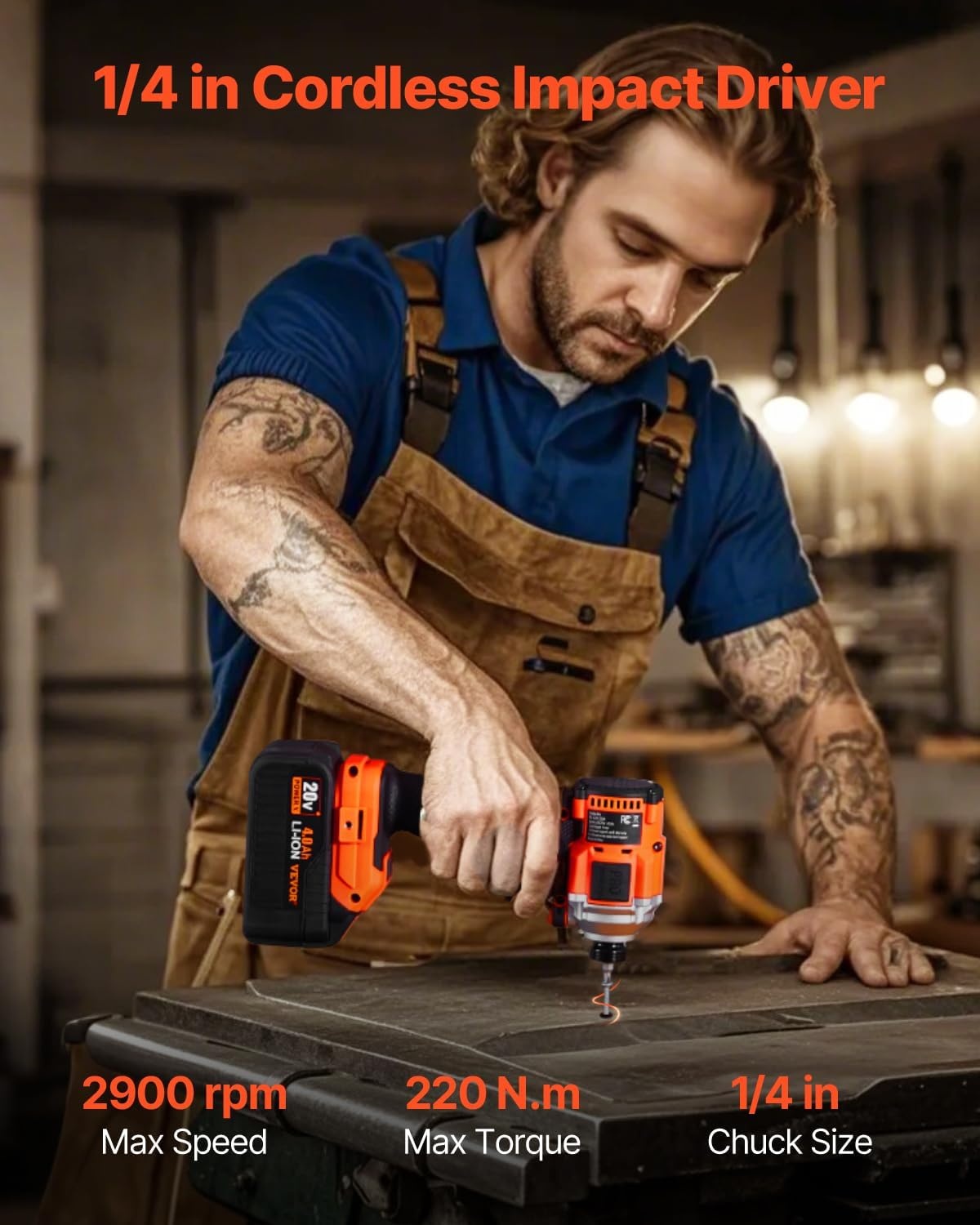 image:imageVEVOR Tool Combo Kit 20V Brushless 5Tool Combo Kit Cordless Power Cordless Drill and Impact Driver with 40 Ah Batteries Charger Reciprocating Saw Circular Saw and Work Light5pcs Brushless 20V