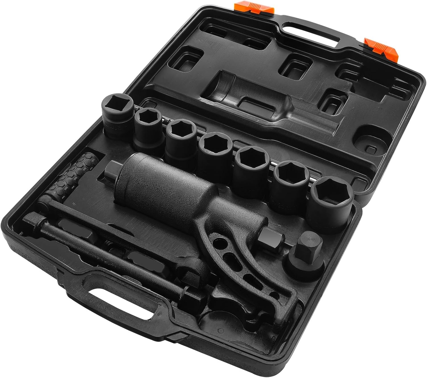 image:imageVEVOR Torque Multiplier 1 Inch Drive Lug Nut WrenchMultiplier Heavy Duty Torque Multiplier Wrench Set 158 4800Nm Lug Nut Remover Includes 8 Sockets 2438mm and Storage Case158 8 Sockets