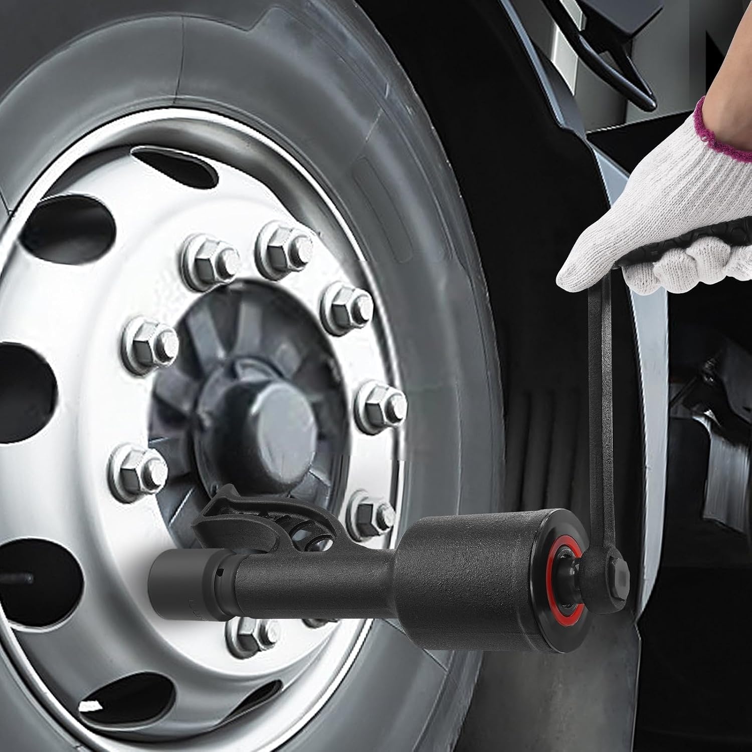 image:imageVEVOR Torque Multiplier 1 Inch Drive Lug Nut WrenchMultiplier Heavy Duty Torque Multiplier Wrench Set 158 4800Nm Lug Nut Remover Includes 8 Sockets 2438mm and Storage Case164 4 Sockets
