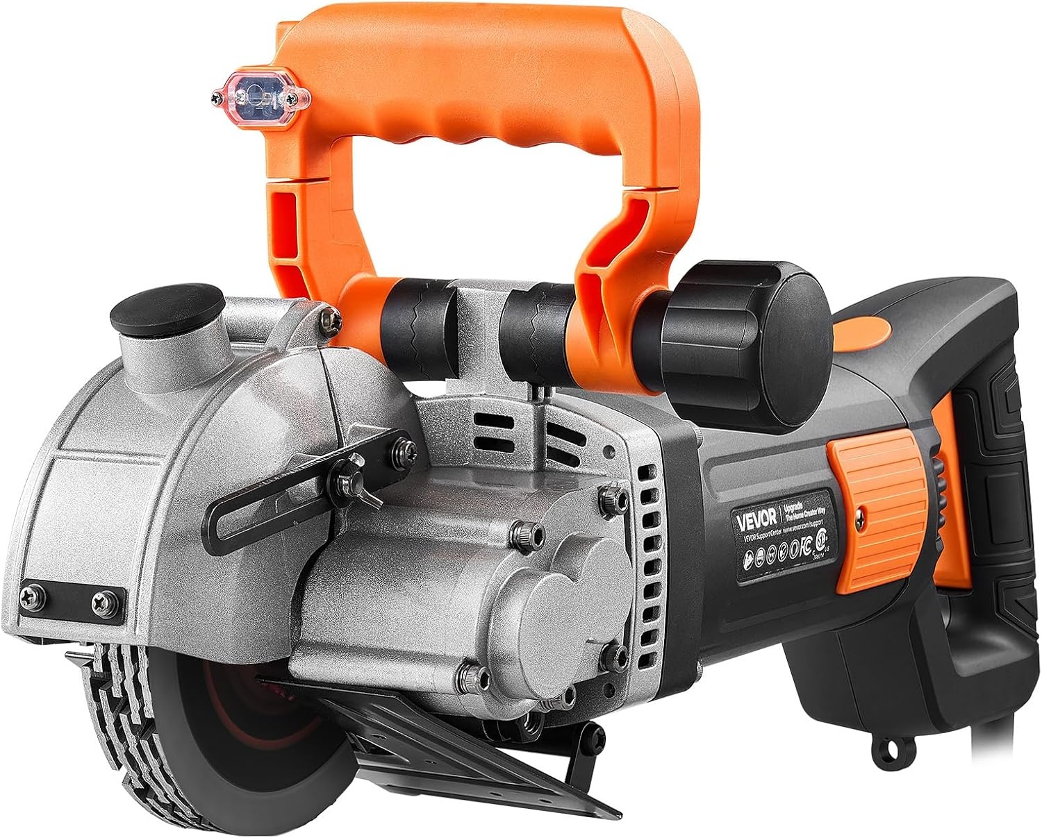 image:imageVEVOR Wall Chaser 4800W Electric Wall Groove Cutting Machine 6800 RPM Max Speed Concrete Slotting Cutter with Guide Line 5 pcs Blades Adjustable Handle for Cutting Grooves in Brick Concrete