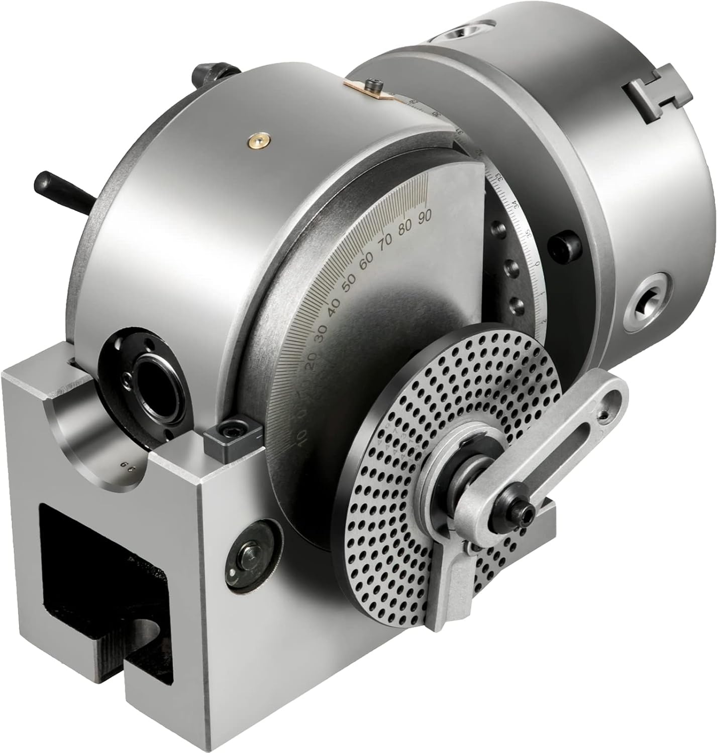 image:imageVevor Dividing Head BS1 Dividing Head Set 6 3jaw Chuck Semi Universal Milling Set with 6 ChuckTailstockDividing Plates for Milling Grinding Drilling Machine Amazoncom