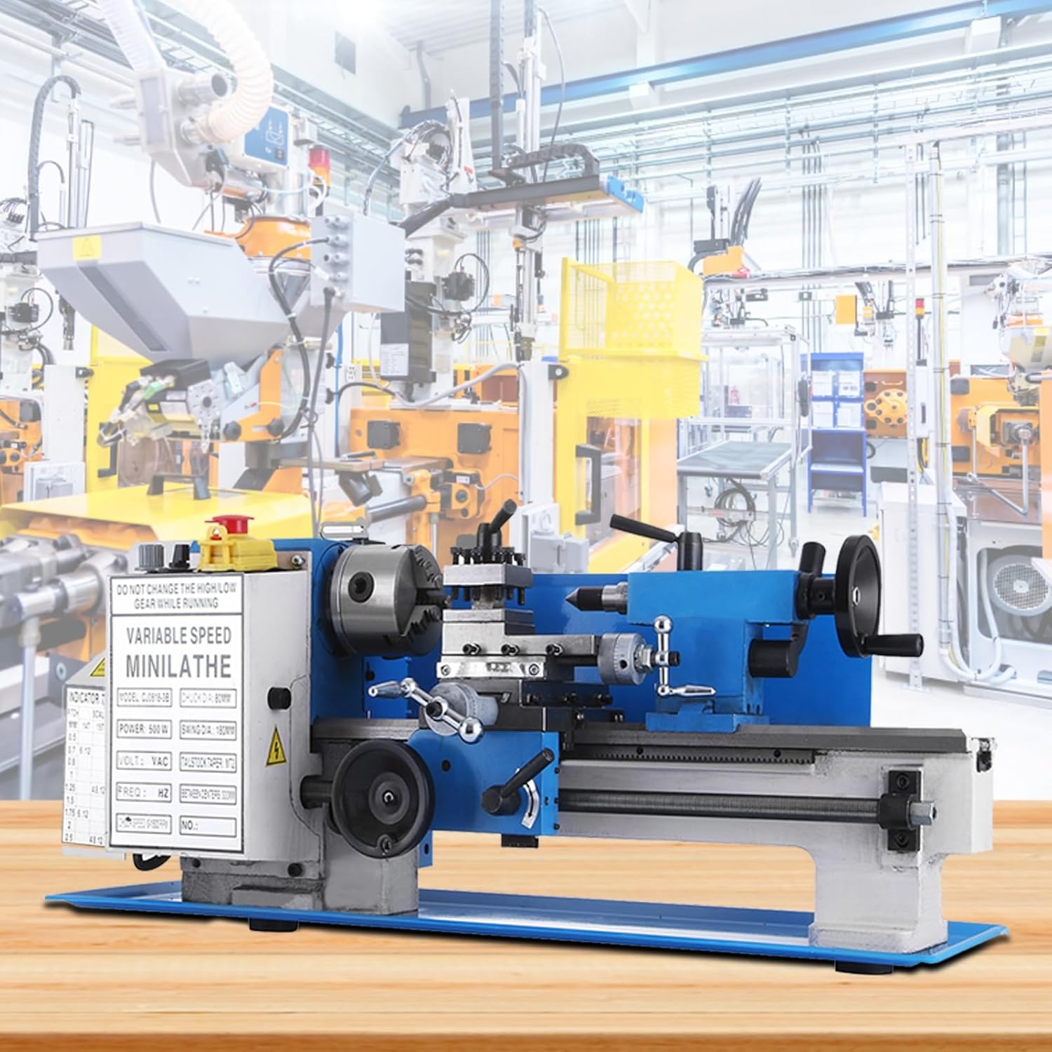 image:imageVevor Metal Lathe 7 x 12 Inch Precision Mini Metal Lathe 2250 RPM 550W Variable Speed Mini Lathe Precision Bench Top Metal Working Lathe for Various Types of Metal Turning Tools amp Home Improvement