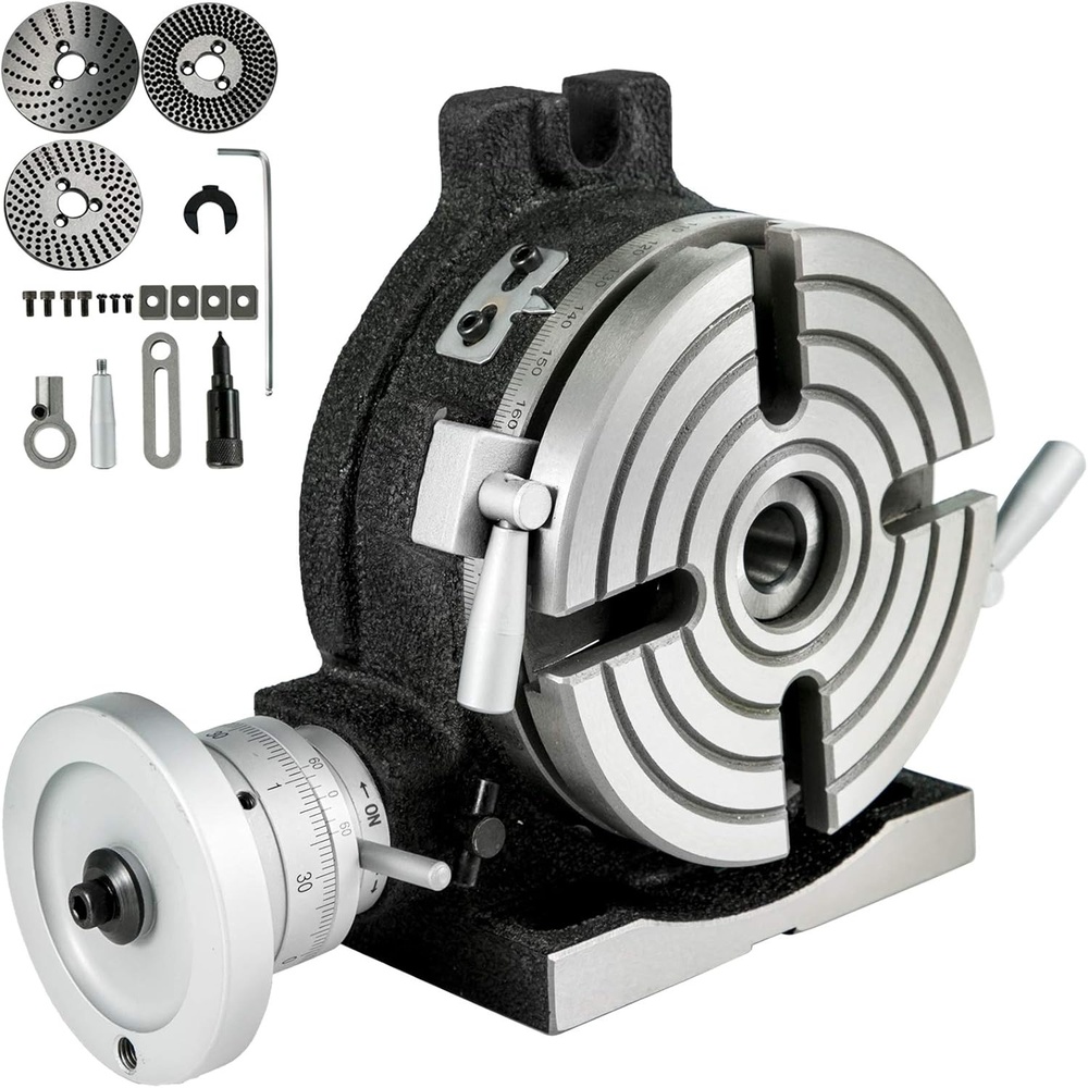 image:imageMophorn Rotary Table 8Inch Horizontal Vertical HV8 Precision 3MT Milling Drilling Machine Vernier Reading Milling Drilling Boring6 in
