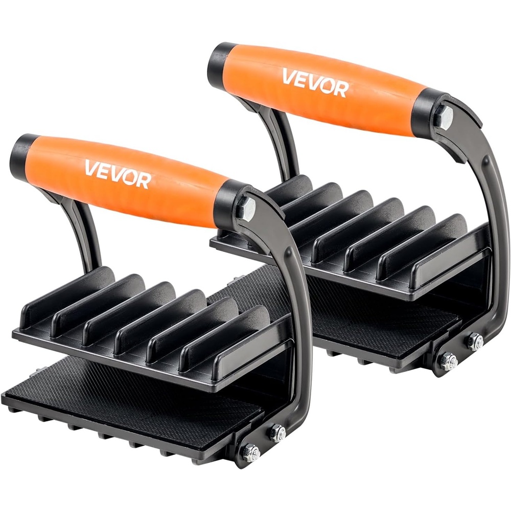 image:imageVEVOR 2 Pack Panel Carrier Plywood and Drywall Lifting Tool with 01 Inch Grip Range Single Hand Clamp Lift Tool with NonSlip Grips for Plastic Boards Plywood board Drywall 200lbs Single Clamp