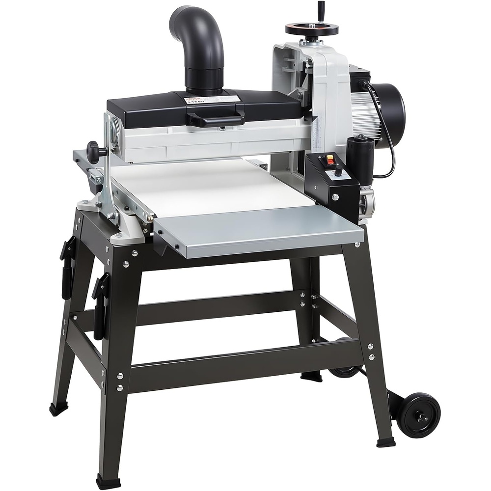 image:imageVEVOR 22 Drum Sander with Stand amp Extension Tables 175HP 1440RPM Dual Motor Drum Sander for Woodworking Variable Speed Conveyor Belt 4 Dust Collection Port for Cabinet amp Furniture Finishing16Inch