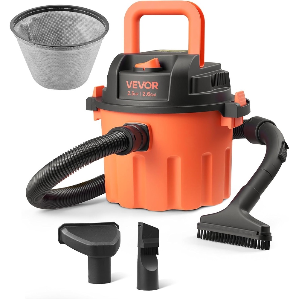 image:imageVEVOR 26 Gallon 25 Peak HP Wet and Dry Shop Vac Portable Shop Vacuum and Blower 3in1 with Filter Hose and Attachments for Home and Car Cleaning BlackYellowPlastic