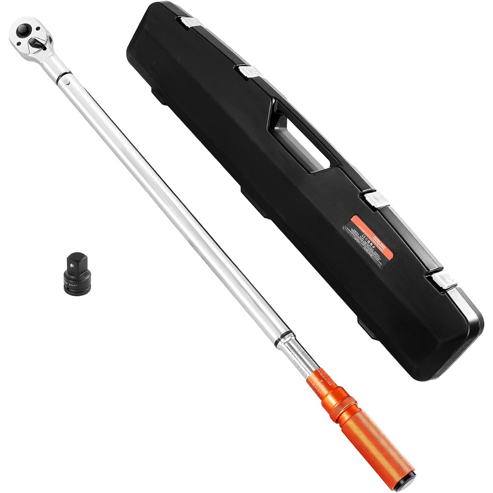 image:imageVEVOR 26Pcs Torque Wrench Set 38 Inch Drive 37443FTLB560Nm 72Tooth Click Torque Wrench with HexTorxSpark Plug Sockets Extension Bars 14 Adapter for Bicycle Motorcycle Maintenance34inch