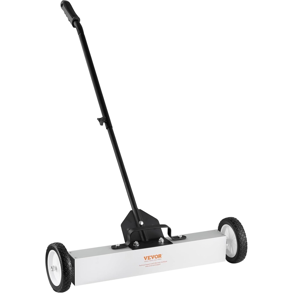 image:imageVEVOR 45Lbs Rolling Magnetic Sweeper with Wheels PushType Magnetic Pick Up Sweeper 18inch Large Magnet Pickup Lawn Sweeper Magnet with Telescoping Handle Easy Cleanup of Workshop Garage Yard24 Inch50LBS
