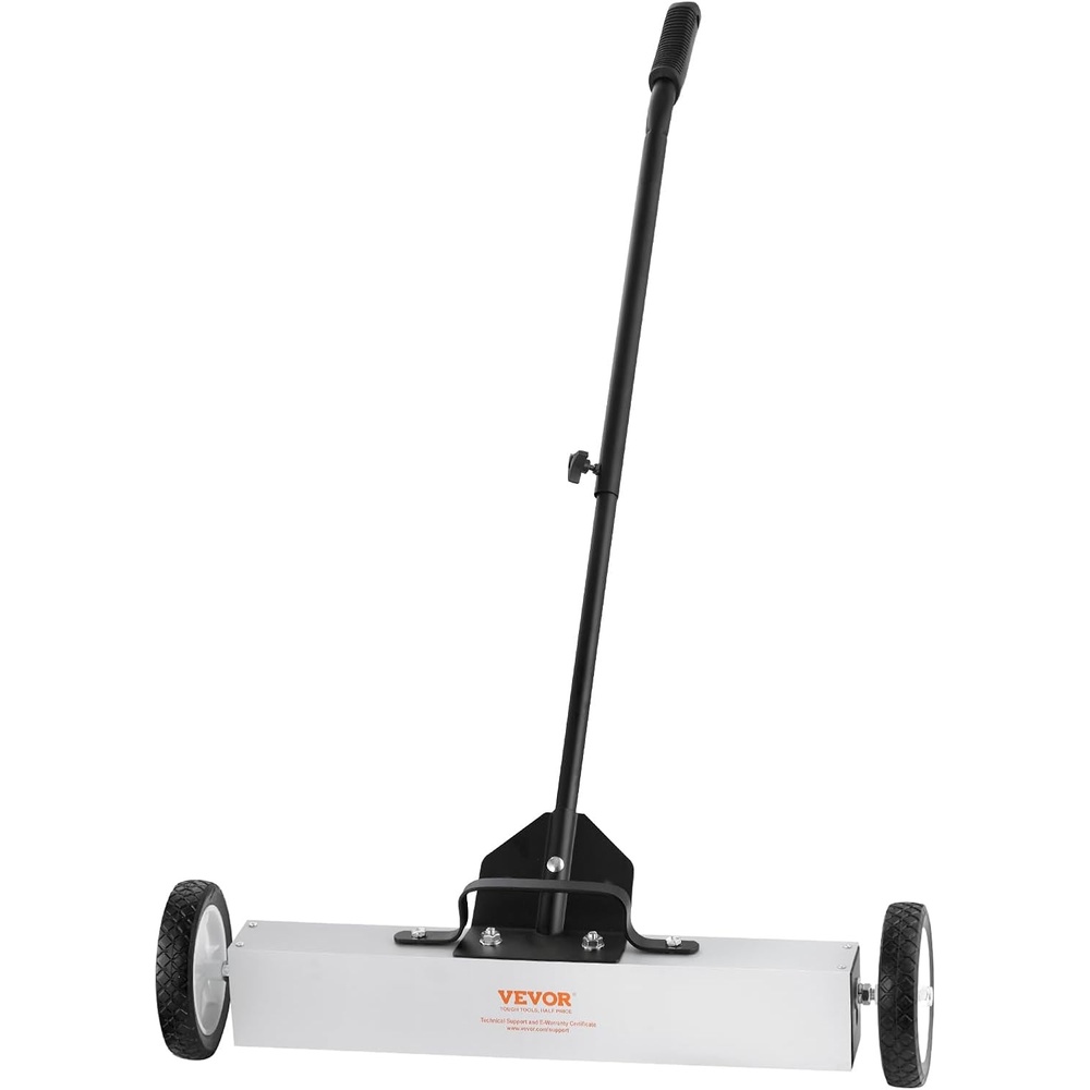 image:imageVEVOR 50Lbs Rolling Magnetic Sweeper with Wheels PushType Magnetic Pick Up Sweeper 24inch Large Magnet Pickup Lawn Sweeper with Telescoping Handle Easy Cleanup of Workshop Garage Yard24 inch