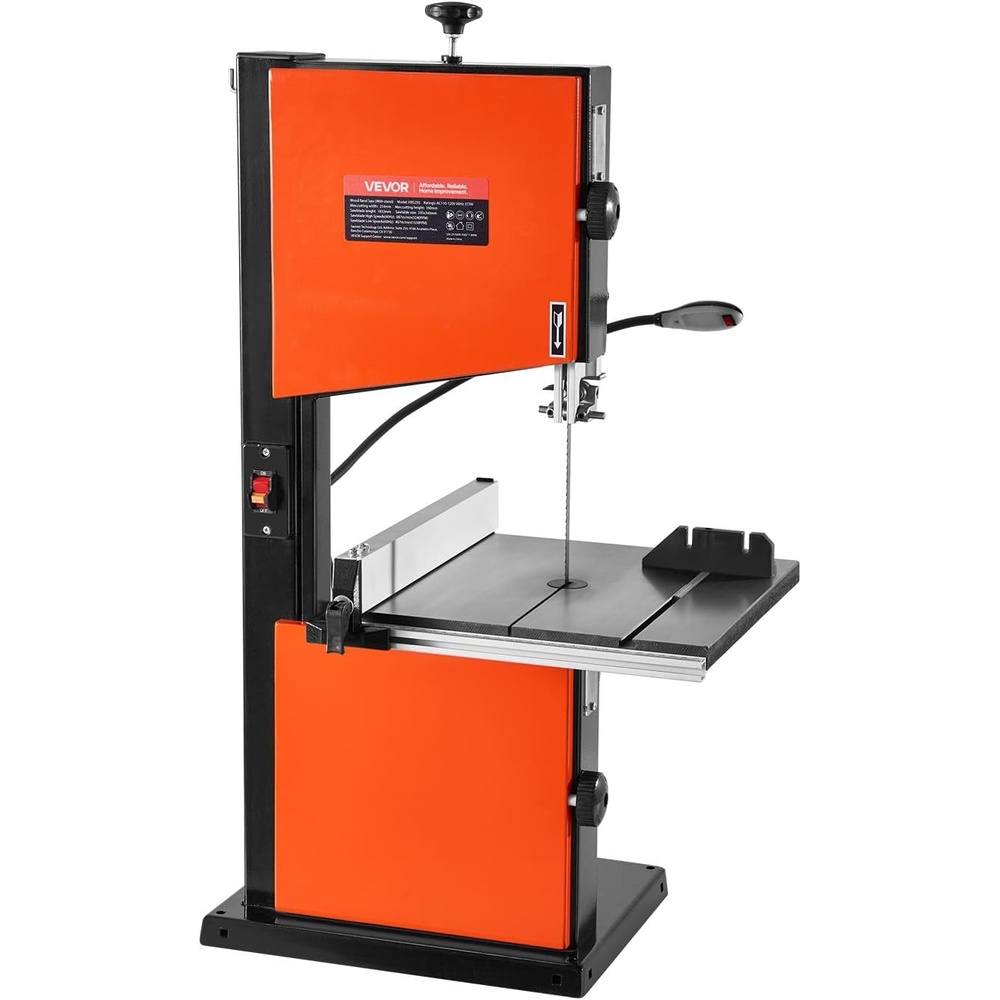 image:imageVEVOR Band Saw 10Inch TwoSpeed Benchtop Bandsaw with 373W 12 HP Motor 6 in Max Cutting Height 132 x 134 in Cast Iron Table with 360 Work Light Miter Gauge Fence Band Saw for Woodworking2126 x 1969 x 3543 in
