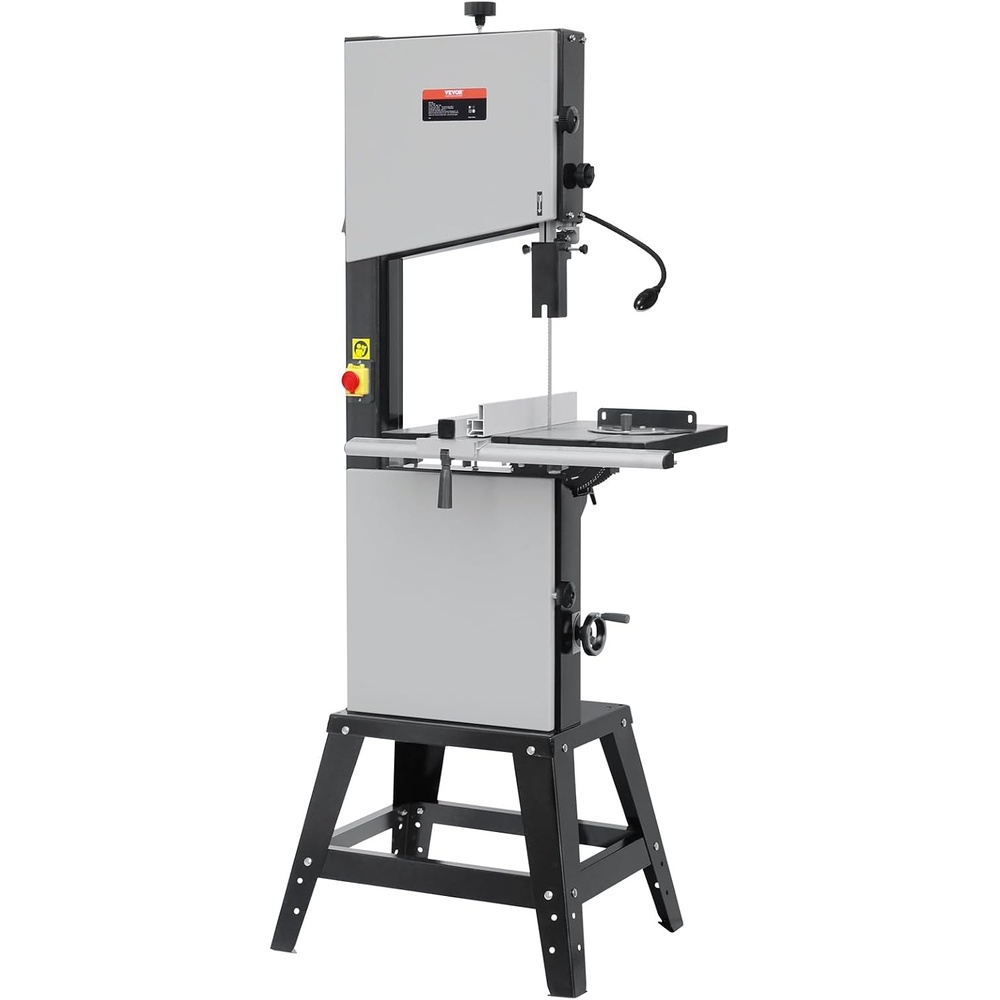 image:imageVEVOR Band Saw 1339Inch Benchtop Bandsaw with Stand 440846 RPM Continuously Viable Speed 1100W 112HP 110V Optimized Work Light and Miter Gauge for Woodworking Aluminum Wood Metal CopperSilver