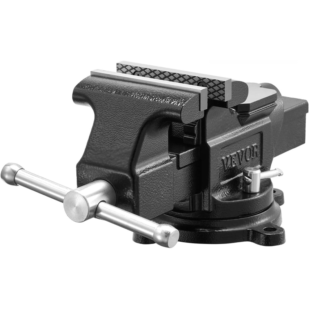 image:imageVEVOR Bench Vise 45inch Jaw Width 33inch Jaw Opening 240Degree Swivel Locking Base Multipurpose Vise wAnvil Heavy Duty Cast Iron Workbench Vise wBolts amp Nuts for Drilling Pipe Cutting for Drilling Grinding Cutting with Large Anvil Area Multipurpose Workbench Vise Heavy Duty Cast Iron with Bolts amp Nuts4inch