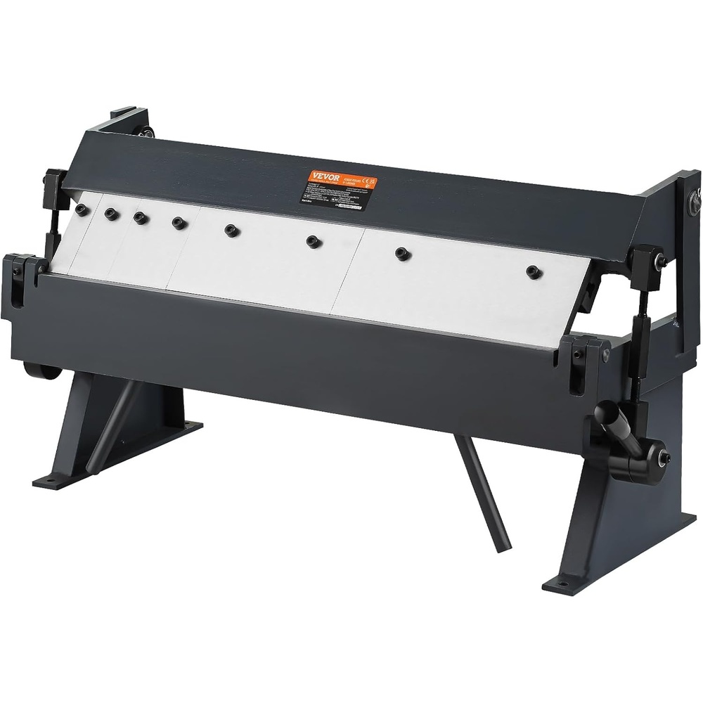 image:imageVEVOR Box and Pan Brake 24in Portable Metal Bender with 0135 Bending Angle Capable of Handling 20 Gauge Low Carbon Steel amp 14 Gauge Aluminum with 5 Adjustable Fingers for Sheet Metal Bending
