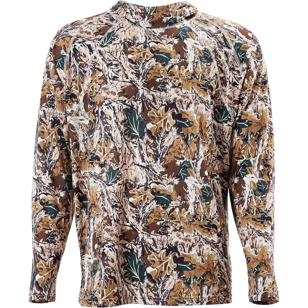 image:imageVEVOR Camo Hoodie Men Pullover Hooded Sweatshirt Hiking Fishing Shirt with Hood Long Sleeves Hunting Shirts for OutdoorCamouflage