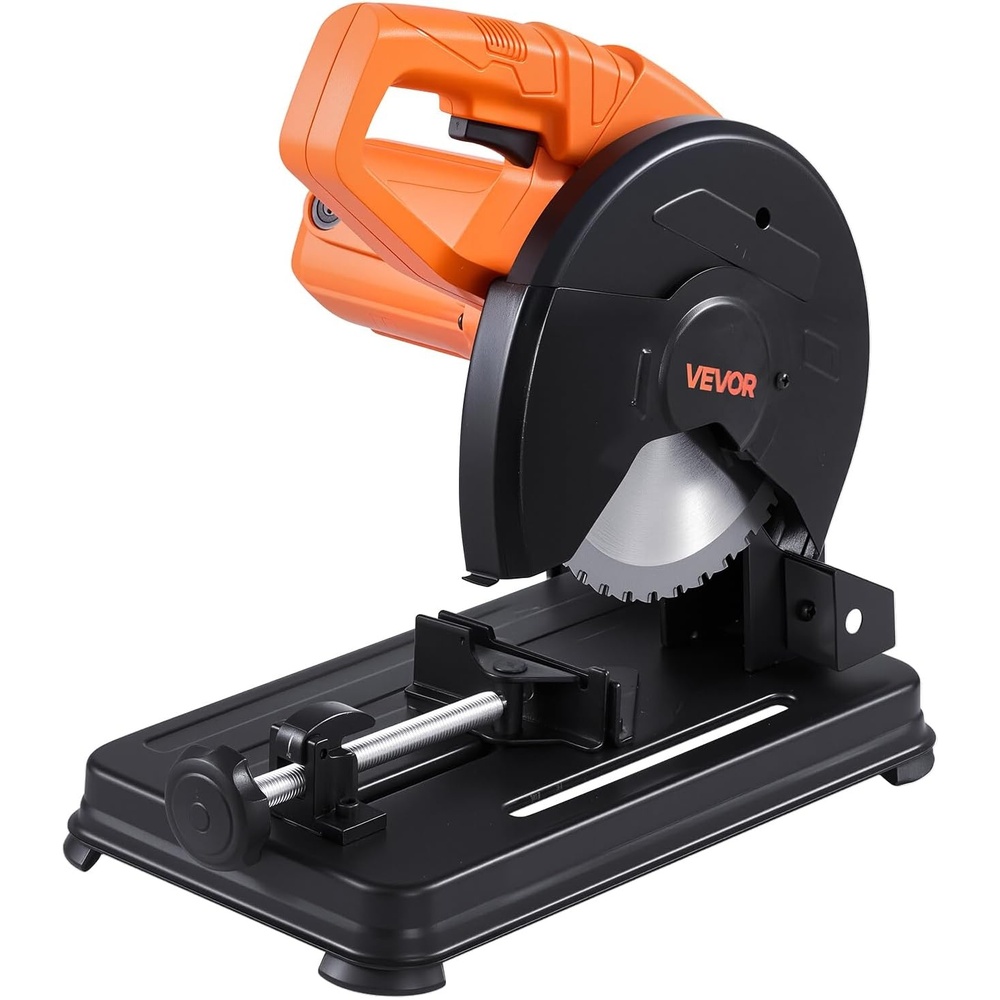 image:imageVEVOR Chop Saw 714 in Stainless Steel Cold Cut Blade 1200 W Motor 4000 rmin Speed 045 Adjustable Cutting Angle Metal Cutting Chop Saw for Metal Square and Flat Tubes IShaped Steels714 1200W