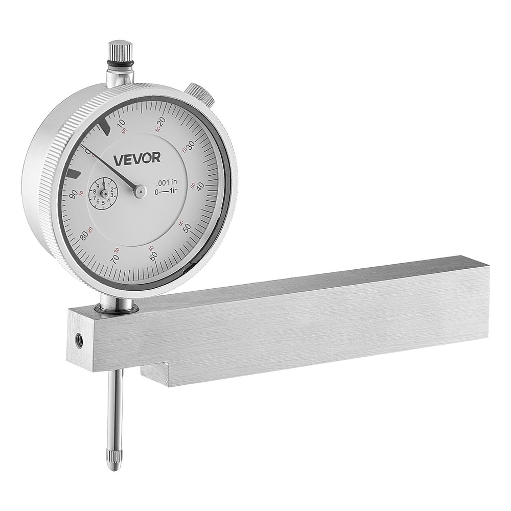 image:imageVEVOR Dial Test Indicator with Metal Base 0001 inch Accuracy 01 inch Range Easy to Read Large Dial Professional for Narrow Area Measurement Industrial Machining amp Inspection Precision Testing