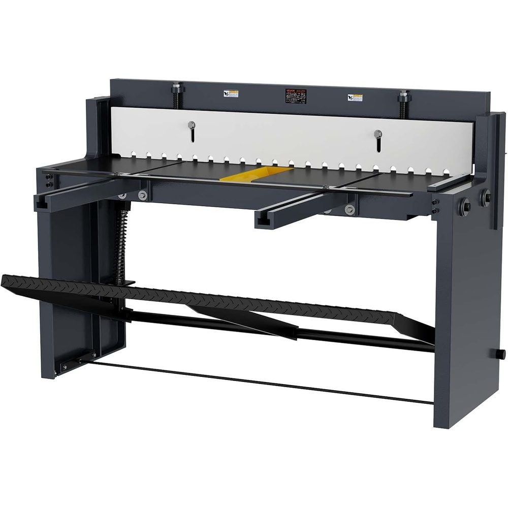 image:imageVEVOR Foot Stomp Sheet Metal Shear 52 in Width Manual Floor Shear with Soild Steel Frame Adjustable Blade Gap Material Stops FootPedal Control for Cutting Steel Copper Rebar and Aluminum