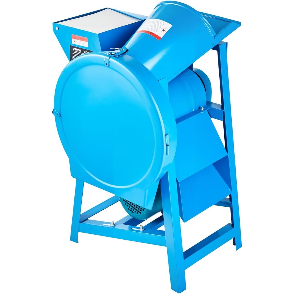 image:imageVEVOR Hay Chopper 2200W Corn Straw Chopper with Double Feed Ports 1719lbsh Capacity Forage Corn Stalks Cutting Machine 220V Multifunctional Grass Feed Pulverizer for Livestock Farm Ranch