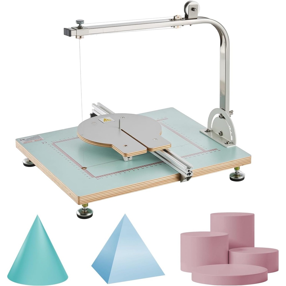image:imageVEVOR Hot Wire Foam Cutter 58W Electric Styrofoam Cutter with Variable Temperature Control Portable Tabletop Cutting Tool with 1024 Max Cutting Thickness for Foam KT Board LowDensity Sponge