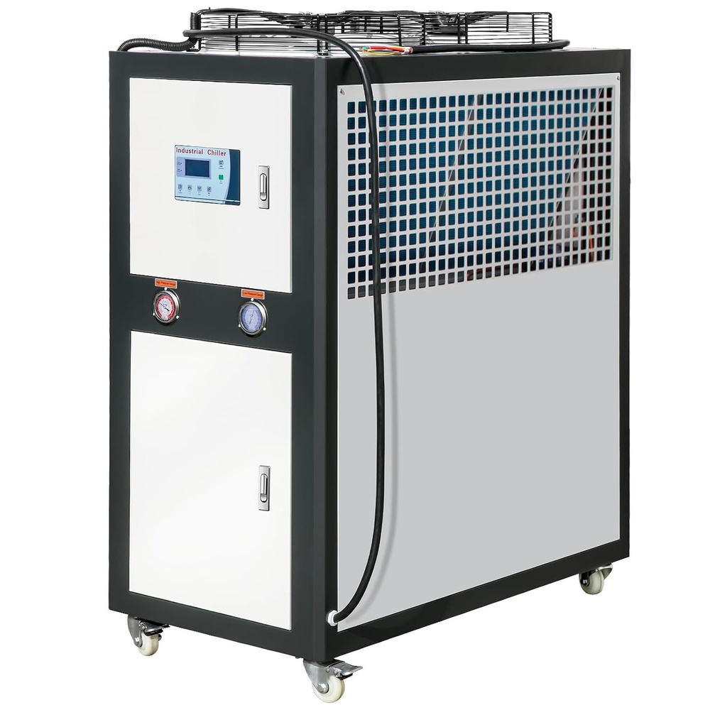 image:imageVEVOR Industrial Water Chiller  60L Capacity 94Hp AirCooled Chiller with Finned Condenser MicroComputer Control Stainless Steel Tank