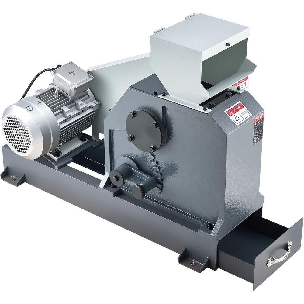 image:imageVEVOR Jaw Crusher Machine 4KW High Power Rock Stone Crush Machine 787 x 965 inch Feeding Port 1740 RPM Speed Stone Shatter Grinder Electric Stone Shatter 220V for Rock Coal Glass Bottle