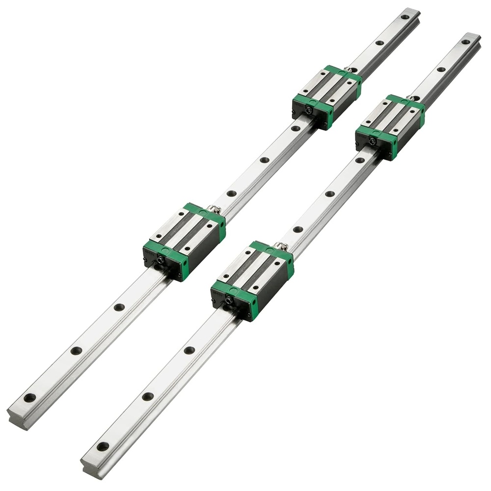image:imageVEVOR Linear Rail Guide Kit HGR20 2PCS 600 mm 2362 inch Linear Rails and 1PCS Ball Screw 4PCS Slide Blocks with BF12BK12 End Support Coupling and Nut Housing for DIY CNC Routers Lathes Linear Rail Slide HGR20600mmHSR 201700mm