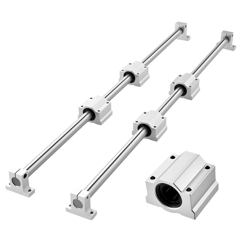 image:imageVEVOR Linear Rail Kit SFC25 2Pcs 1000 mm 394 inch Linear Motion Guide Rails and 4Pcs Bearing Slide Blocks for DIY Engraving Machine Lathe Milling Machine Slides DIY Training Rocker Plate  Linear Rail Slide SFC251000mm394 x 28 x 24 in