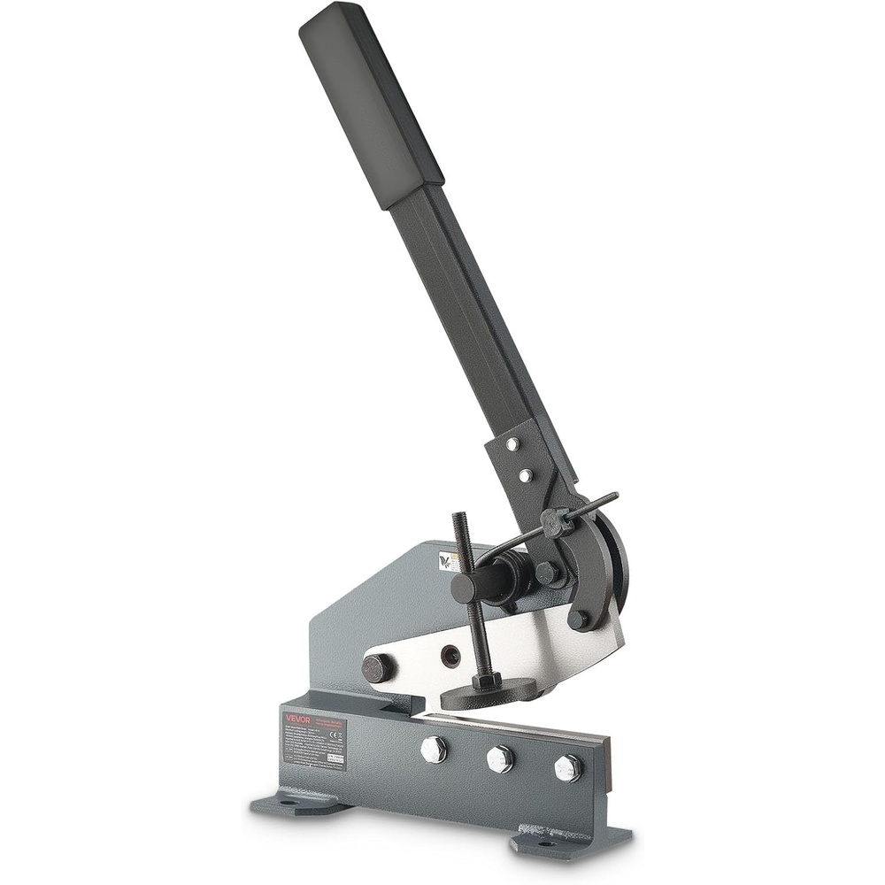 image:imageVEVOR Sheet Metal Shear 6 in Manual Hand Plate Shear Heavy Duty Mounting Type Sheet Cutter with Solid Steel Frame High Precision Extended Handle for Cutting Steel Copper Rebar and Aluminum