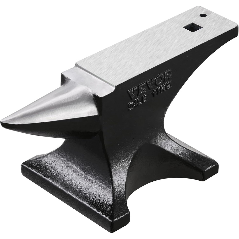 image:imageVEVOR Single Horn Anvil 25lbs Cast Steel Anvil with Stable Base Metal Working Tool for Blacksmiths25LBs