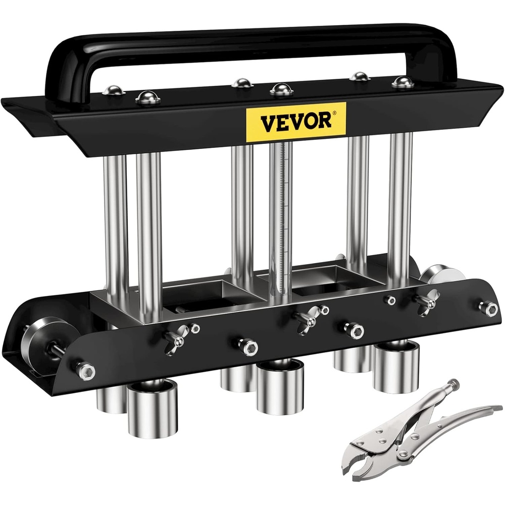 image:imageVEVOR ThreeStation Edge Roller Bender 090 Bending Angle Sheetmetal Break Black amp Silver