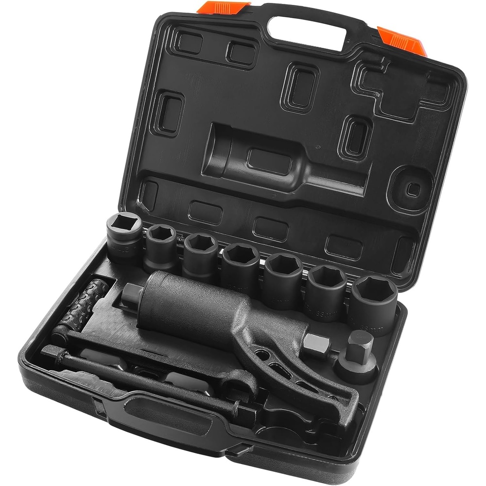 image:imageVEVOR Torque Multiplier 1 Inch Drive Lug Nut WrenchMultiplier Heavy Duty Torque Multiplier Wrench Set 158 4800Nm Lug Nut Remover Includes 8 Sockets 2438mm and Storage Case158 8 Sockets
