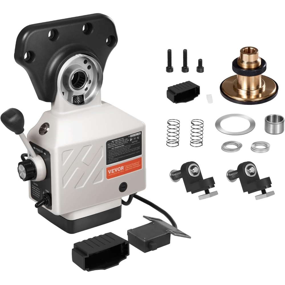 image:imageVevor Power Feed XAxis 150Lbs TorquePower Feed Milling Machine 0200PRM Power Table Feed Mill 110Vfor Bridgeport and Similar Knee Type Milling Machines Amazoncom