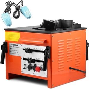 Happybuy Electric Hydraulic Rebar Bender,1700W Desktop Electric Rebar Bender,Bending up to 1 Inch #8 6-25mm Rebar Bending Angle 0-180 Degrees,with Foot Pedal for Bending Steel Rope(1700W RB-25)(1700W Desktop Rebar Bender)