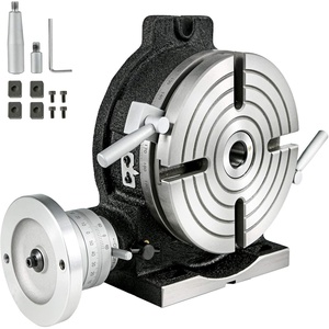 Mophorn Rotary Table 8Inch Horizontal Vertical HV8 Precision 3MT Milling Drilling Machine Vernier Reading Milling Drilling Boring(8 in)