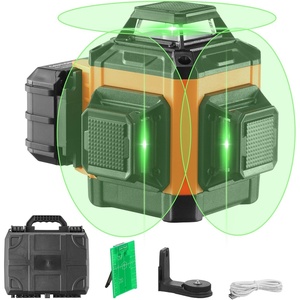 VEVOR 100ft Self Leveling Laser Level, Manual Green 3 x 360° Cross Line Laser, Manual Self-leveling Mode 12 Lines Laser, IP54 Waterproof 8h Continuous Working Time Line Laser(12 Lines Laser – 100FT)