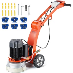 VEVOR 10-Inch Electric Concrete Floor Grinder, 1.7HP Walk-Behind Polisher, 1300W, 1720RPM Brushless Motor